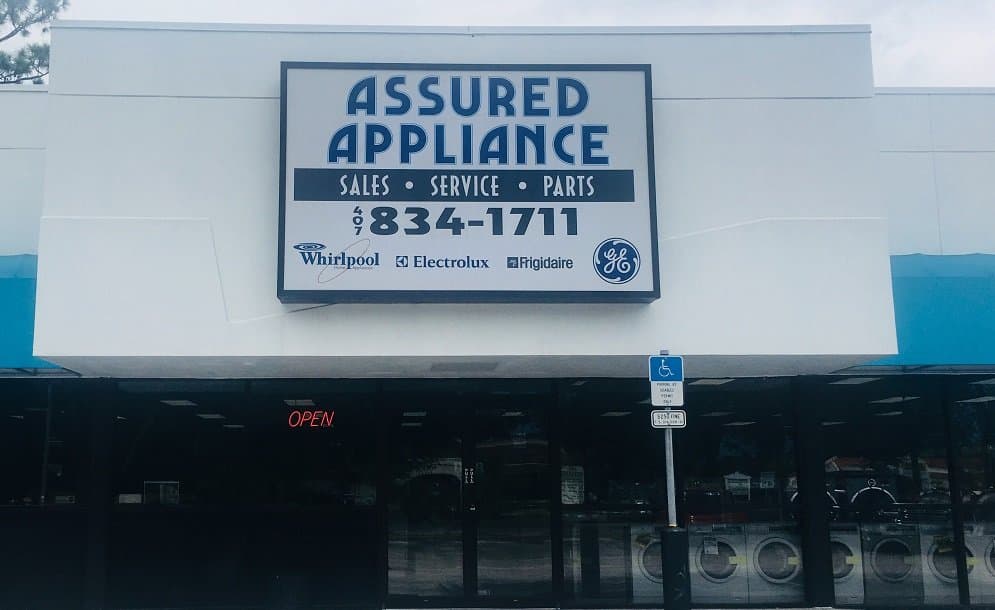 Assured Appliance storefront — Sales, Service, Parts since 1991